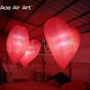 Accept Customized Decoration Inflatable Hearts Advertising Hanging Heart Model with Led Lights for Valentine's Day