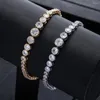 Bracelets porte-bonheur luxe Tennie lien cubain zircon cubique CZ bohème manchette pour femmes Femme bijoux de mode S0160