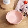 Plates Portable Snack Plate Wheat Straw Dishes Home Dim Sum Fruit Nuts Anti-Fall Disc Kitchen Tableware