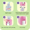 Dispensador de água infantil Toys de mobília de bebê Mini fofos forma fácil uso mini dispensador de água adequado para brinquedos de aniversário infantil (caixa de janela/porco tumulto)
