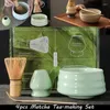 Teaware Sets 4pcs Japanese Matcha Set Safe Bamboo Whisk Teaspoon Tea Indoor Beverage Shop Tea-making Tools Accessories