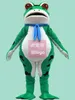 Trajes de la mascota Rana Mascota inflable Traje de muñeca de dibujos animados Personas con sombreros de muñeca Promoción publicitaria Divertida ropa de rana roja verde