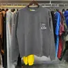 23SS Autumn/Winter Fashion High Street Cotton Sweatshirt Hip Hop Långärmad hoodie Jumper Basskjorta andningsbara brevmönster Män och kvinnor