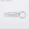 Keychains Lanyards Sipuris Custom Name Phone Number Keychain For Men Personalized Stainless Steel Car Keyring Jewelry Boyfriend Gift NewL231107