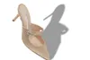 Sandaler Champagne Satin Mary Jane Muller Shoes Fashion Women's Shoes