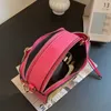 Saman çanta çanta yüksek kaliteli tasarımcı çantaları anlık görüntü kadın moda renk eşleşen çapraz kamera çantaları lüks dokuma omuz çantası çantası 230407
