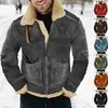 Мужские куртки из кожи и интегрированной куртки из ягненка с рукавами, теплая утепленная верхняя одежда, зимняя одежда для мужчин, пуховое мужское пальто
