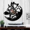 Horloges murales Animal personnalisé chien nom enregistrement horloge 1 pièce berger allemand fidèle ami animal de compagnie créatif montre Art cadeau