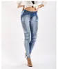 Kvinnors jeans Jeanswomens retro Slim Elastic Show Pencil Small Foot Denim Pants