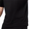 メンズTシャツ特大のメンズサマーストレートショルダーハーフスリーブTシャツクイック乾燥メッシュジム衣類ルースフィットTシャツ230407
