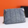 Bolso cruzado de mezclilla Vintage de alta calidad, bolsos de hombro de diseñador de lujo, bolsos cruzados de gran capacidad para mujer, bolso para axila, bolso de hombro a la moda