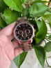 Business Watch męski kwarcowy zegarek mody Stopwatch marka stalowych pasków szafir szklar