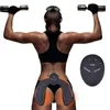 Muscle Stimulator Hips Trainer ABS EMS Wireless Smart Abdominal Toner Hem Gym träningsmaskin för män Kvinnor 220301
