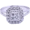 Caoshi Classic Engagement Ring Design AAA White Cubic Zirkon vrouwelijke vrouwen trouwring CZ Rings sieraden