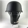 Vendita caschi moto Casco aperto stile tedesco Vintage Cruiser Chopper Consegna a domicilio Cellulari Accessori moto Dhm2T