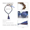 Pendant Necklaces WILD&FREE Natural Handmade Long Tassel Strand & Pendants Women Wood Beads Lapis Stone Blue Necklace Jewelry