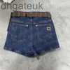 Women's Plus Size Pants DesignerWomen Fashion Denim Shorts With Belt Waist Bag Designer Letter Ladies Short Pant Summer Jeans Clothes ROX0