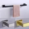 Juego de accesorios de baño Acero inoxidable cepillado oro perforado baño hogar pared colgante ropa gancho doble Hardware colgante