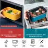 Bento Boxes 1600ML lunch box microonde e lavastoviglie bento box a prova di perdite di sicurezza 230407