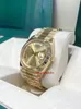 Un nuovissimo orologio da polso con scatola originale, orologio da polso, 40 mm, President 228238, scatola per orologi in oro romano champagne