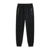 Calças masculinas inverno casual roupas quentes plus size sweatpants solto elástico escovado pant jogger homem calças de lã térmica