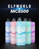 Original ELFWORLD MC8500 Puff 8500 Rechargeable Disposable E Cigarettes Vape Devices With 16ml Pre-filled 600mAh Battery Mesh Coil Type C Charger ELF WORLD 8500