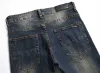 Jeans da uomo firmati Nuovi jeans da uomo di strada estiva 2022 pantaloni di cotone stampato moda giovanile stretto vita media casual per uomo Y8X2