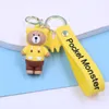 Decompression Toy Keychains PVC doll key chain three-dimensional doll key pendant cute cartoon drop glue key ring gift