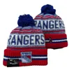 Luxury Rangers Beanies Beanie Hockey Designer Winter Bean Men and Women Fashion Design Knit Hats Fall Woolen Cap Jacquard Unisex Skull Sport Knit Hat A