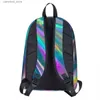 Mochilas Holográficas Mochilas Meninos Meninas Bookbag Estudantes Sacos Escolares Dos Desenhos Animados Crianças Mochila Laptop Mochila Bolsa De Ombro Grande Capacidade Q231108