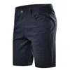 Men's Shorts Męskie szorty Summer bawełniane bawełniane środkowa talia luksusowy swobodny biznesmen social mężczyźni wydrukowane plaża stretch chino short W0412