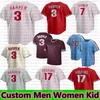 Custom S-4XL Neue Männer Frauen Jugend 2023 Baseballtrikots Bryce Harpe Trea Turner Rhys Hoskins JT Realmuto Schwarber Trikot