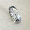 Classic male Real silver 18K white Gold Plated 6mm Titanium Steel Women Men Wedding Ring Top Quality Do not fade Lovers Wedding Je221Z