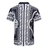 Мужские дизайнерские рубашки брендская одежда мужская шорты рукава рукава рубашка хип -хоп высококачественные хлопковые топы 104160
