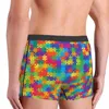 Mutande Umorismo Boxer Pantaloncini Mutandine Puzzle da uomo Intimo colorato Morbido per Homme S-XXL