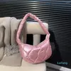 Evening Bags Solid Color Car Stitching Women Handbags Retro Stuffed Cotton Ladies Small