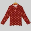 Polos pour hommes Rétro Gold Dot Polo décontracté Festive Polka Dots T-shirts à manches longues Design Automne Tendance Oversize Top Cadeau d'anniversaire