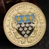 Arts and Crafts 32mm color gold coin commemorative coin commemorative medal