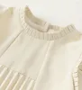 Mädchen Kleider Kleidung Formale Party Sommer Koreanische Version A-Line Beige Plissee Ärmellose Prinzessin Vestidos Kleid