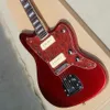 Custom Firm Direct Metal Red Electric Guitar with P90 Pickups,Rosewood Fingerboard,Red Tortoise Shell Pickguard