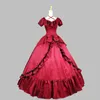 2023 novo nobre vermelho mangas compridas babados vintage vestido vitoriano medieval renascentista vestidos de baile para festa