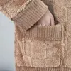 Jaquetas femininas outono / inverno 2023 jaqueta jacquard veludo casaco de pele falsa moda casal cardigan xadrez outwear homens mulheres com os mesmos tops