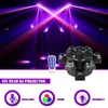 Projecteur à tête mobile Sunart 6 LED, éclairage d'effet de scène avec Laser pour DJ Disco fête de mariage Concert DMX faisceau sonore Q231107