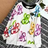 s Hoodies Sweatshirts Designer Mini High EditionKontrastkragen Bedrucktes buntes Kaninchen Rundhals-Langarmpullover für Männer und Frauen Korrekte Version IBB8HEB