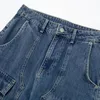 Damenjeans 2023 Sommerkleidung Boyfriend-Stil Lose Multi-Pocket-High-Street-Tooling-Hosen mit weitem Bein Hohe Taille