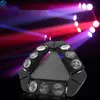 Moving Head Lights Hoge kwaliteit 9 ogen Rgbw 4in1 Led Mini Beam Rotatie Spider Moving Head Light DMX-besturing voor DJ Disco Party Night Club Bar Q231107