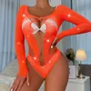 Costume Sexy Transparent Femme Exotique Une Pièce Basique Dos Nu Drôle Sous-Vêtements Strass Robe Solide Dentelle Sexy Près du Corps Pamas