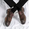 Nuovi uomini eleganti scarpe brogue scarpe floccate punta rotonda stringata ufficio amp carriera scarpe da uomo spedizione gratuita taglia 38-46