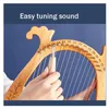 Lyre Harp 16/19/21/24/27/32 Strings Piano Harp Lyre Harp Wooden Mahonie Muziekinstrument met afstemmingssleutelonderzoek