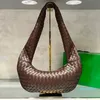 2024- Shoulder Bag Intrecciato Leather Women Armpit Designer Bag Braided Calfskin Leather Single Shoulder Underarm Crochet Purse